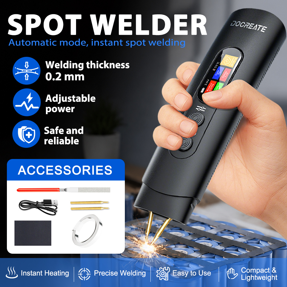 Diy Electronics Spot Welder - 3360W Handheld Dual Pulse Spot Welder