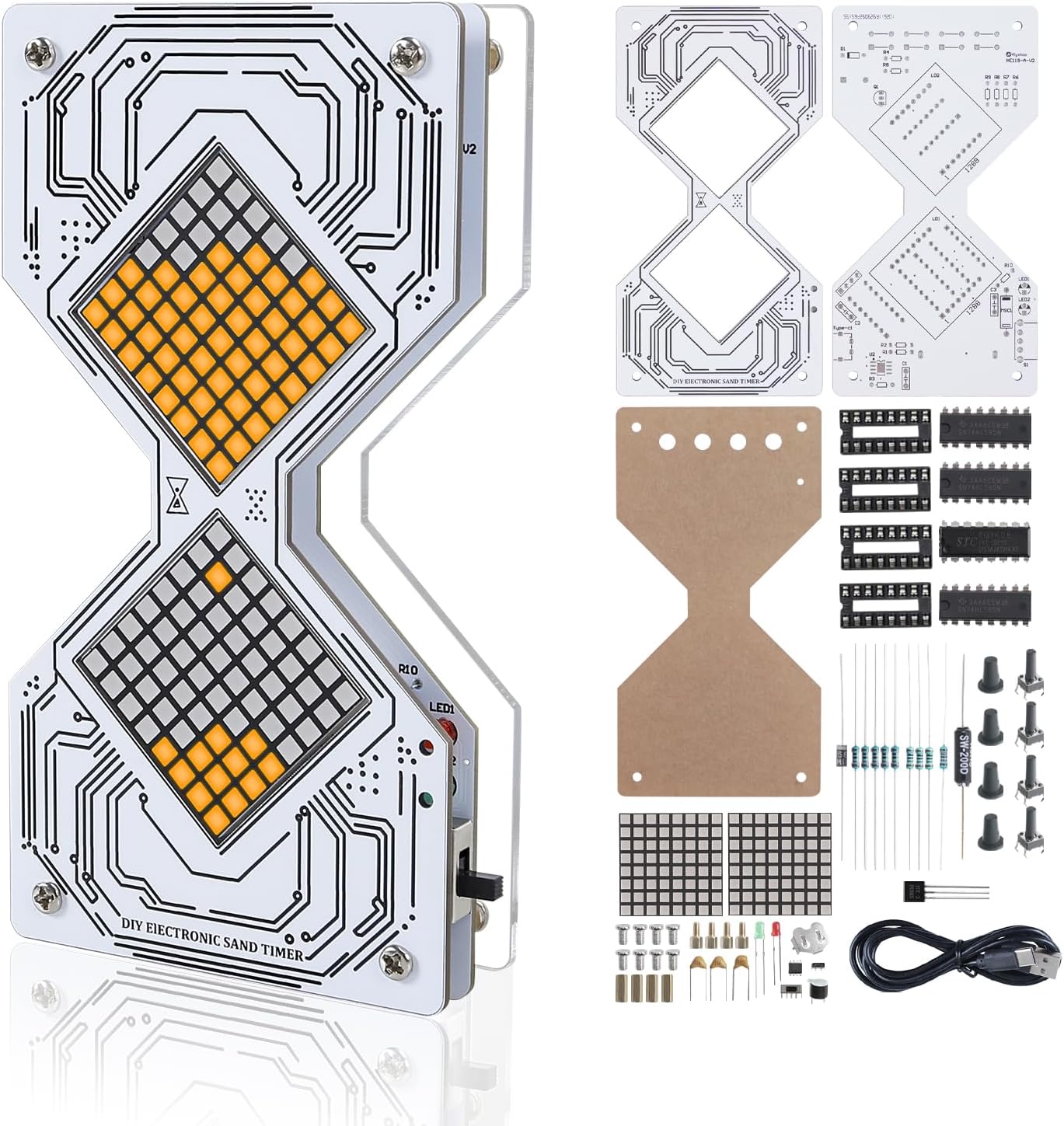 DIY Electronic Hourglass Solde - Diy Electronics Projects For Adults ulasan dan harga