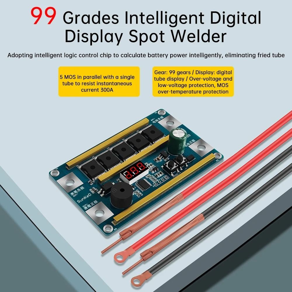 Portable 12V Spot Welder Digit - Diy Electronics Spot Welder ulasan dan harga